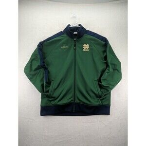 Columbia Omni-Shield Notre Dame Fighting Irish Track Jacket Zip Up Mens XL